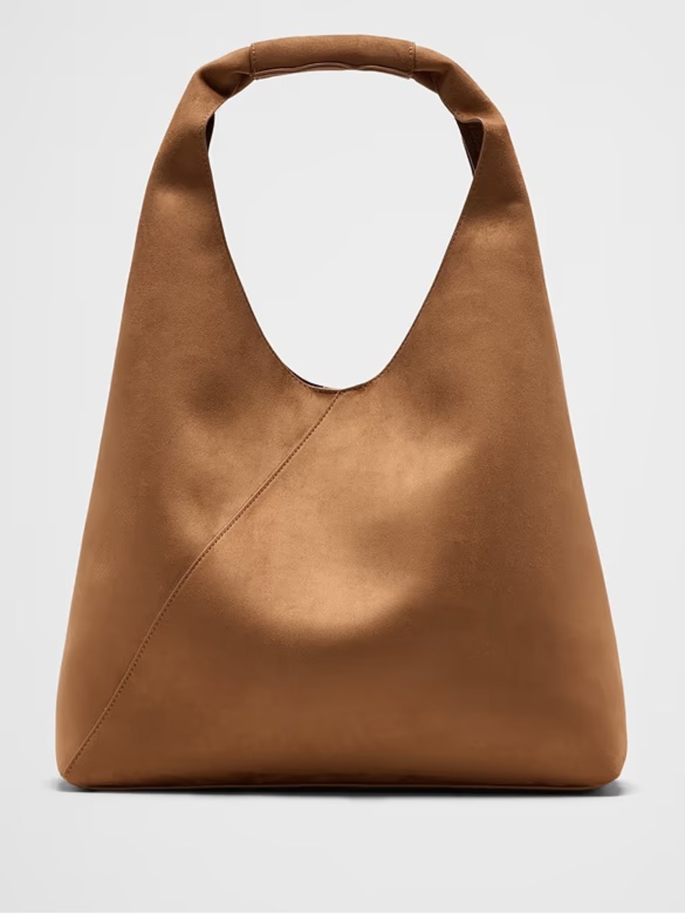 Vegan Suede Slouchy Tote